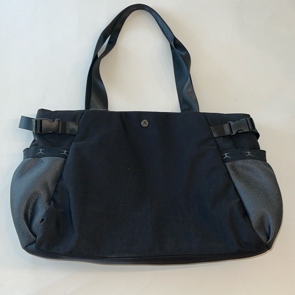 DANSKIN Frankie Black Nylon Tote NWT - Picture 1 of 17